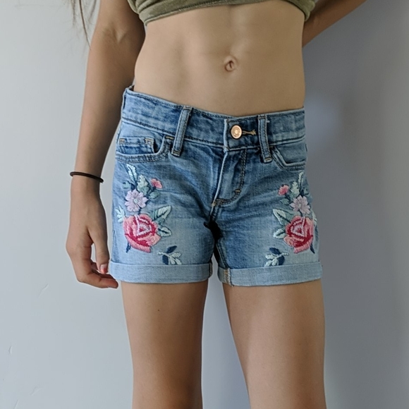 Abercrombie kids denim midi shorts - Picture 5 of 6